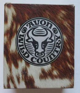 Savon douche AVON Wild Country avec corde ; dans sa boîte d'origine ; neuf (net avec étiquettes) 5 oz.)