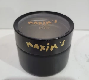 Maxim’s De Paris runde schwarze Bonbondose/Schmuckdose - Bild 1 von 7