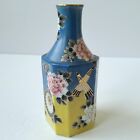 Chinese Chinoiserie Bud Vase Hand Painted Porcelain Floral Flower Asian Vintage