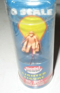 0/027  TRAINS --7001 MAN WITH FLASHLIGHT- LIGHTED- UNPAINTED -  NEW-L182 - Picture 1 of 1