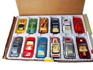12 Superior Racers 2 pull back action cars display box Ferrari BMW COMPLETE SET - Picture 1 of 11