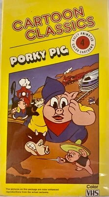 Cartoon Classics Porky Pig VHS Rare Animation OOP New Factory Sealed - 4 Cartoon - Image 1 of 4