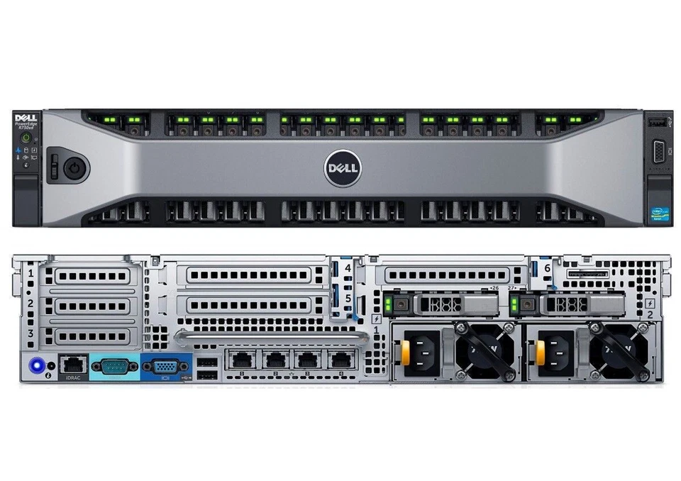 Dell PowerEdge R730xd 2x 12Core E5-2650v4 2.2GHz 512GB Ram 9.84TB SSD Server - Image 1 of 1