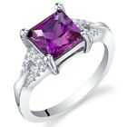 2.25 cts Lab-Created Purple Sapphire Ring in Sterling Silver Sizes 5-9