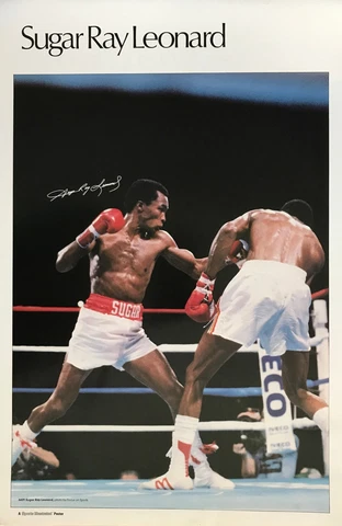 SUGAR RAY LEONARD SPORTS ILLUSTRATED POSTER Cover