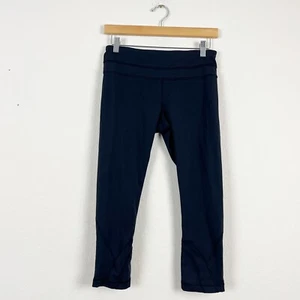 Lululemon Black Inspire Crop Leggings Size 6 - Picture 1 of 5