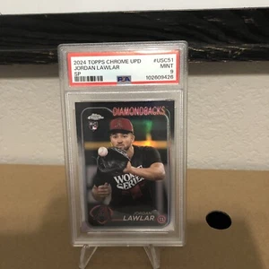 2024 Jordan Lawlar Topps Chrome Update Image Variation SSP RC Diamondbacks PSA9 - Picture 1 of 2
