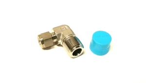 Male Elbow 3/8" Tube OD x 1/2" Male NPT 316 Stainless HSME ALM6-8N-SS - Picture 1 of 4