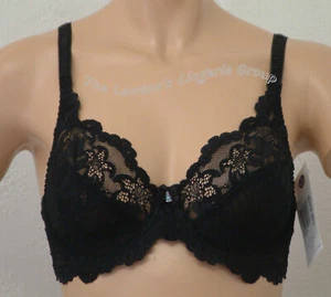 BALLET ROMANCE RO49, LACE, SEMI-SHEER, UNDERWIRED BRA, WHITE, PINK AND BLACK - Picture 1 of 14