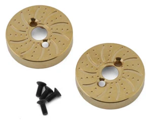 Yeah Racing Element RC Enduro Brass Rear Axle Weights (Gold) (2) (54g) - Picture 1 of 2