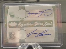 SAMMY SOSA, JOSE CANSECO 2021 LEAF LUMBER DUAL AUTOGRAPH PRINTING PLATE TRUE 1/1