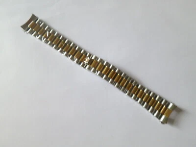 Correa Reloj Vintage 20mm 2 Tonos Oro Bulova Día Fecha Super Sevilla Foto 1 de 4