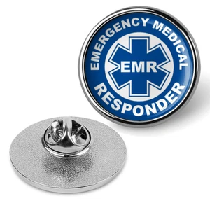 Cappello pronto soccorso EMR spilla bavero cravatta tac distintivo, camicia tuta - argento - Foto 1 di 3