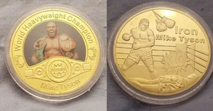 Mike Tyson Gold Coin Boxer Boxen Champion Knock Out 80er KO Jake Paul Iron Retro - Bild 1 von 7
