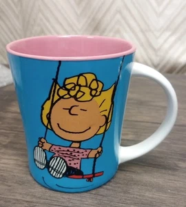 PEANUTS Snoopy MUG LIFE GOES ON , Lucy On Swing, Coffee Cup - Picture 1 of 5