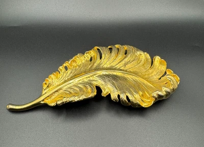 Fivela de cinto de penas Christopher Ross 1985 - Imagem 1 de 4