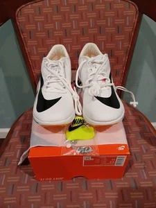 Neu Herren 9,5 Nike TJ Triple Jump Elite 2 Trainingsschuhe weiß schwarz Spikes - Bild 1 von 10