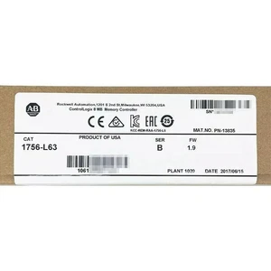 New Factory Sealed AB 1756-L63 SER B ControlLogix 8MB Memory Controller 1756L63 - Picture 1 of 14