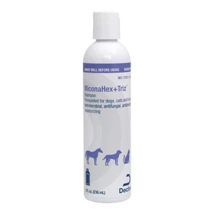 Champú MiconaHex+Triz para perros, gatos y caballos, 8 oz. Antimicrobiano, antihúngico - Imagen 1 de 3