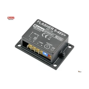 Lampeggiatore elettronico regolabile lampade LED o filamento 9-48V DC 10A - Foto 1 di 4