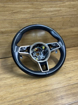 OEM 2015-2019 Porsche Macan Multifunction Steering Wheel & Pads *NOTE* - Image 1 of 4