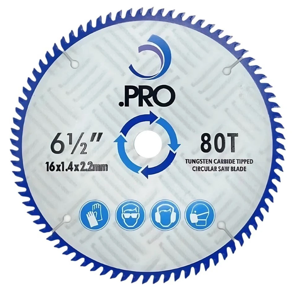 SAXTON .PRO TCT Circular Wood saw blade 165mm x 20mm x 80T fits Festool Makita Bosch