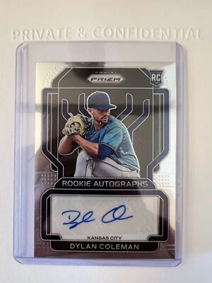 2022 Panini Prizm Dylan Coleman ROOKIE Autograph Auto RC #RA-DC Royals -MINT- - Image 1 of 2