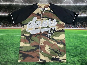 Camiseta deportiva de béisbol de los San Antonio Spurs para hombre camuflada talla pequeña usada - Imagen 1 de 12