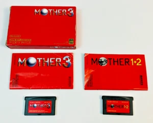 Nintendo Mother 1+2 & Mother 3 Game Boy Advance GBA Japan Ver.Manuals Untested - Picture 1 of 9