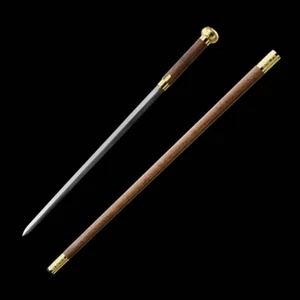 Espada china hecha a mano de kung fu de doble filo Tai Chi Jian hoja de acero al carbono 1095 - Imagen 1 de 12