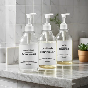 500 ml Lotion Handpumpflaschen Badezimmer Seifenspender Duschgel Conditioner - Bild 1 von 18