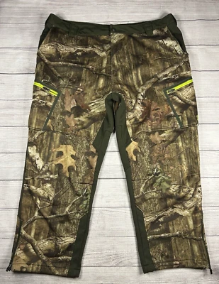 Under Armour Scent Control Coldgear Infrared Camo Pants Sz 44 Mossy Oak Hunting - Image 1 of 4