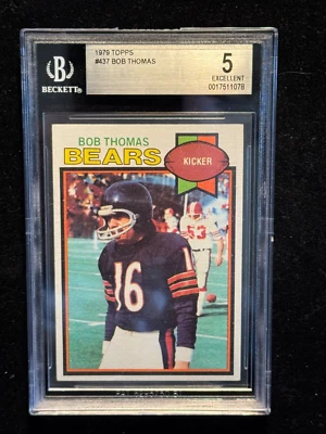 1979 Topps BOB THOMAS,  BGS 5 EX, Low Pop (1) -ONLY 1 Higher! - Image 1 of 2