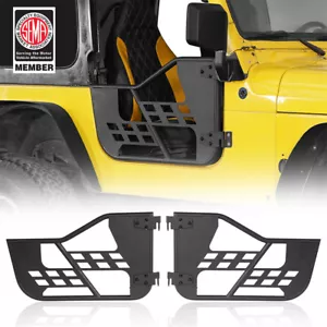 Off-Road Tubular Door Guard Driver + Passenger Side For Jeep Wrangler TJ 97-06 - Foto 1 di 17