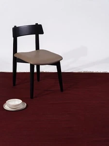 Eco-Friendly Hand Woven Flat Weave Kilim Wool Area Rug Solid Burgundy BBD00111 - Picture 1 of 80