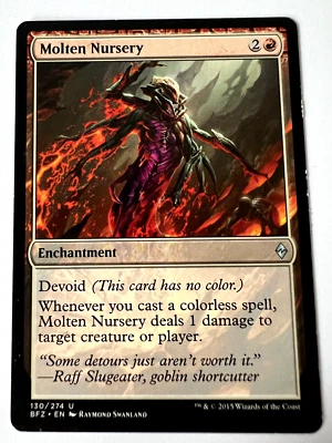 MTG MagicThe Gathering Battle for Zendikar Molten Nursery  Uncommon LP - Image 1 of 2