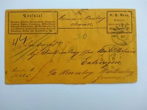 Ohio: Cincinnati 1866 German Consular Cover to Germany Per Bremen - Picture 1 of 2