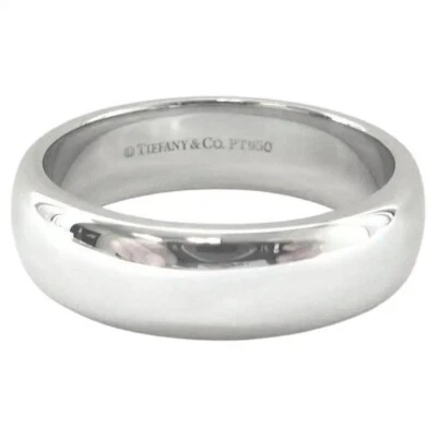 TIFFANY & Co. Alianza de boda Forever platino 6 mm Lucida anillo 8 Foto 1 de 4