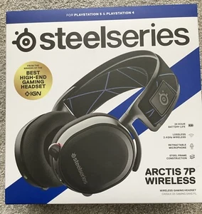 SteelSeries Arctis 7P Bluetooth Wireless Gaming Headset For Playstation4/5 BLACK - Picture 1 of 7