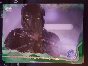 2016 Topps Star Wars Rogue One #44 Death Trooper en acción verde casi nuevo-como nuevo - Imagen 1 de 1