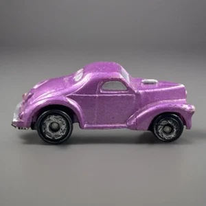 Vintage Micro Machines Galoob '41 Willys Coupe Hot Rod Purple 1989 Diecast 1:160 - Picture 1 of 6