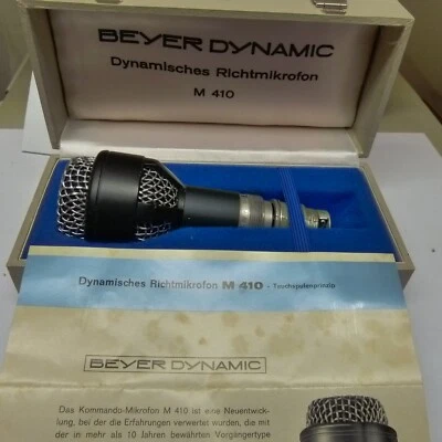 Studio Tisch Mikrofon Beyer Dynamic M-410  Mic 1960's + Adapter - Bild 1 von 4