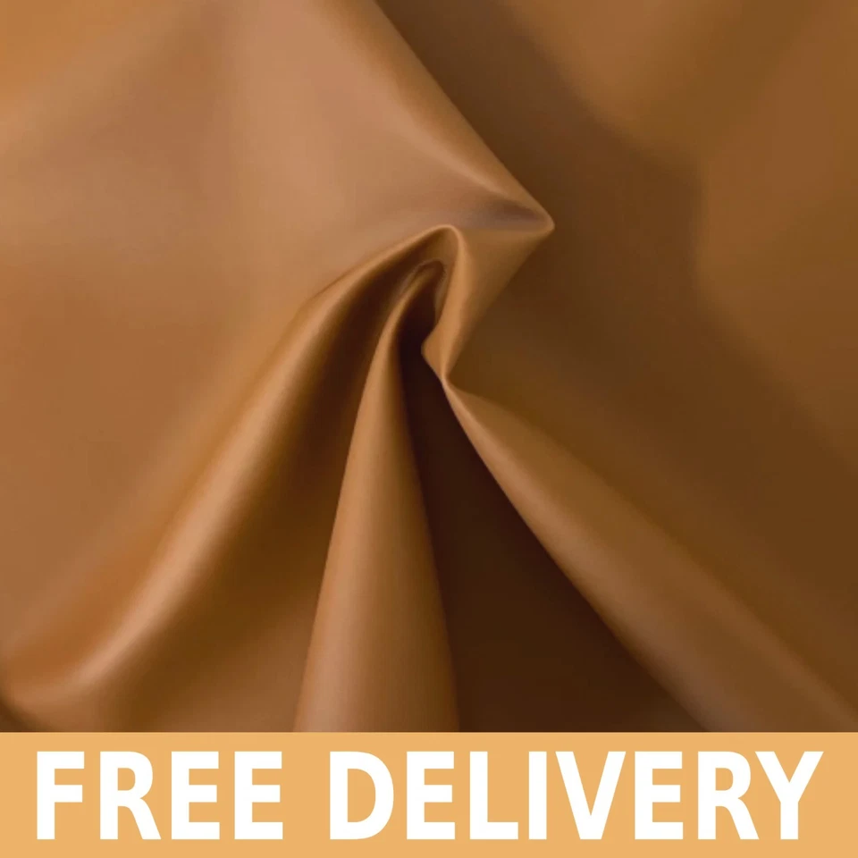 Camel Faux Leather PU Fabric 58" Wide Style#334H-2 Free Shipping! - Image 1 of 1