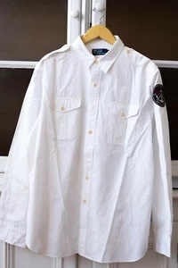 White Polo Ralph Lauren Militar Shirt. Limited Edition. - Imagen 1 de 5
