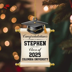 Graduation Ornament, Senior Christmas Ornament, Graduate Holiday Ornament Gift - Picture 1 of 2