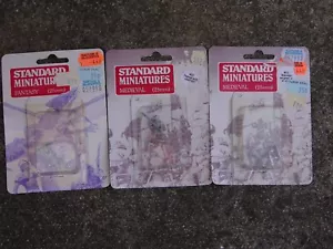STANDARD MINIATURES JOB LOT, 3x BLISTER PACKS - Picture 1 of 4