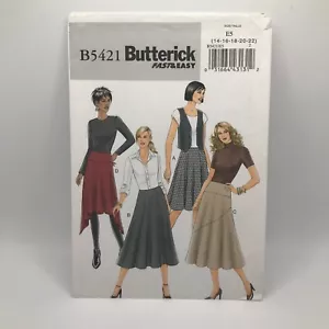 Butterick B5421 Womens 14-22 Flared A-Line Midi Skirts Sewing Pattern UNCUT - Picture 1 of 6