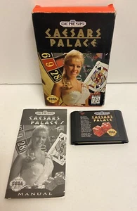Caesars Palace (Sega Genesis, 1993) Manual completo en caja original - Imagen 1 de 7