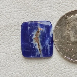 Sodalite cabochon natural blue sodalite hand polish gemstone for jewelry R13564 - Picture 1 of 5