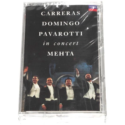 Carreras Domingo Pavarotti In Concert Mehta (Cassette Tape 1990) NEW SEALED - Image 1 of 4
